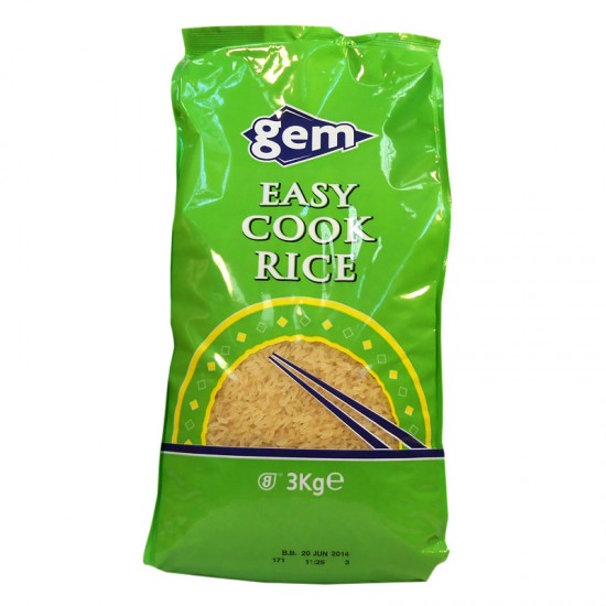 Green bag of Gem Easy Cook Rice