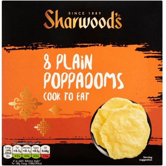 Logo image of Sharwoods Poppadoms X 88