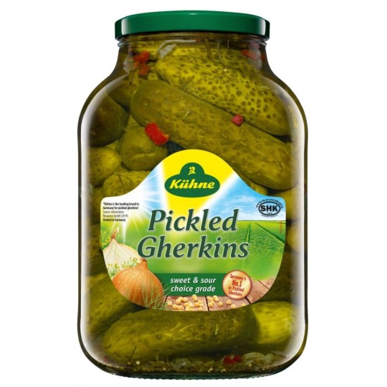 Jar of Kuhne Whole Gherkin 1 X 2.65 Kg