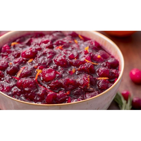 Big Red tub of Country Range Cranberry Sauce