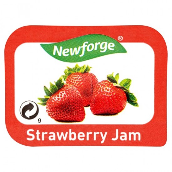 Red Newforge Strawberry Jam Portions 20g