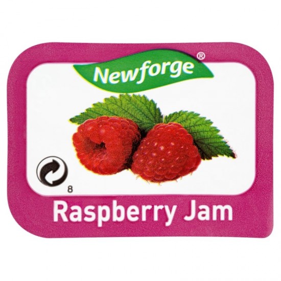 Newforge Raspberry Jam Portion in Pink and White Mini Tub