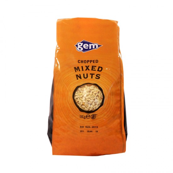 Gem Chopped Mixed Nuts 1kg in a bag