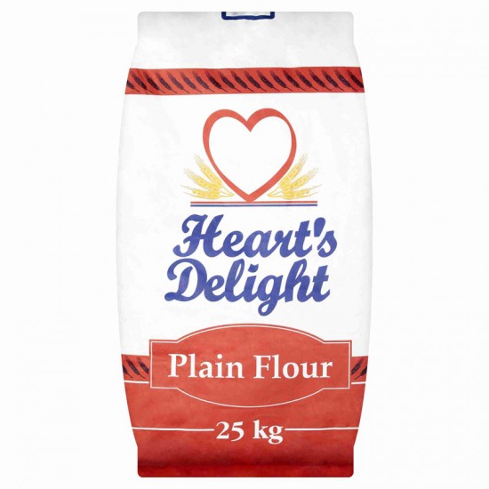 Pack of Hearts Delight Plain Flour 25kg