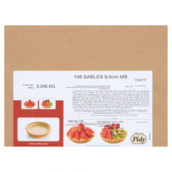 Pidy Tartlette Sablee 9.5cm X 108