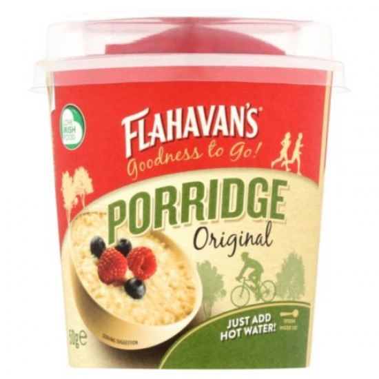 Flahavans Instant Porridge Orginal Pot 50g X 12