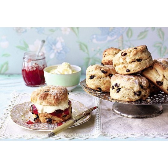 Premium Fruit Scone with Butter and Jam