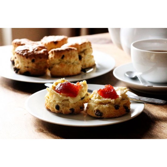 Premium Fruit Scone with Butter and Jam