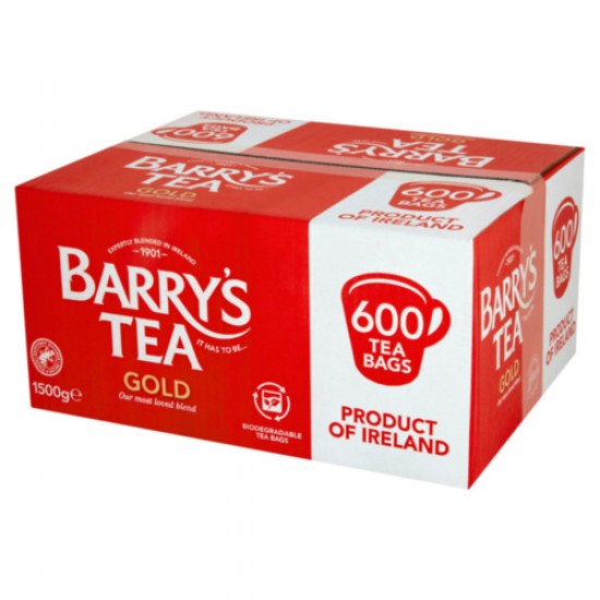 600 Barrys Gold Blend Teabags In a Large Red Box