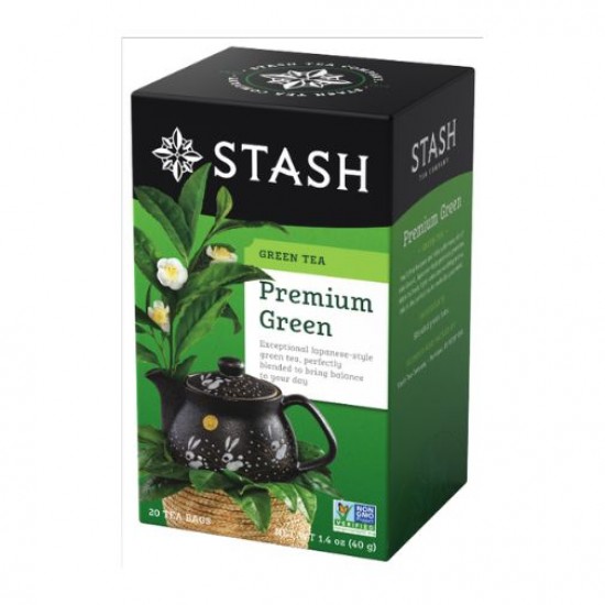 Premium Green Tea Bags In Cardboard Box