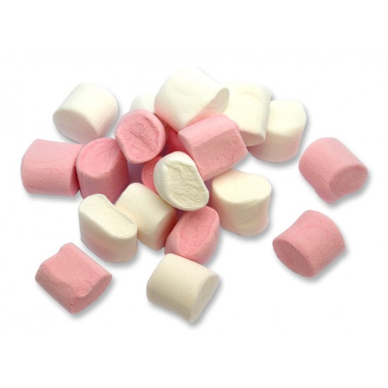 Haribo Chamallows (1kg), White and Pink Mini Mallows