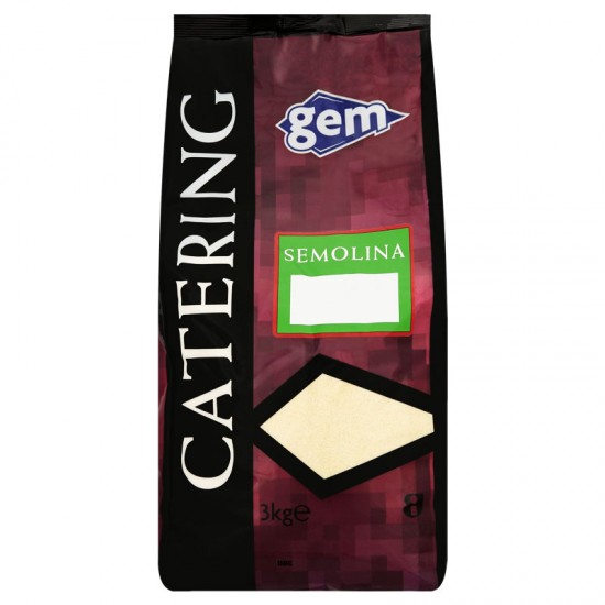 Gem Semolina in a Red and Black Bag