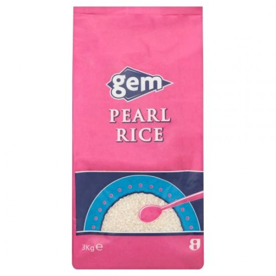 Pink pack of Gem Pearl Rice 3kg