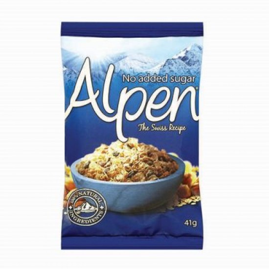 Alpen No Added Sugar Portion Pack 45g in a box