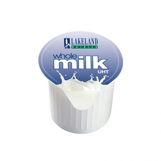 Mini Lakeland Milk Jugs with Blue Lid