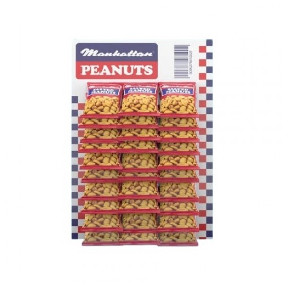 Small red pack of Manhattan Salted Peanuts 50g 