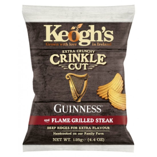 Keogh's Grilled Steak & Guinness Crinkle 50g X 24