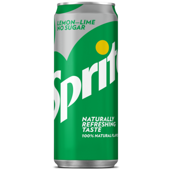 Sprite Cans No Sugar 330ml X 24