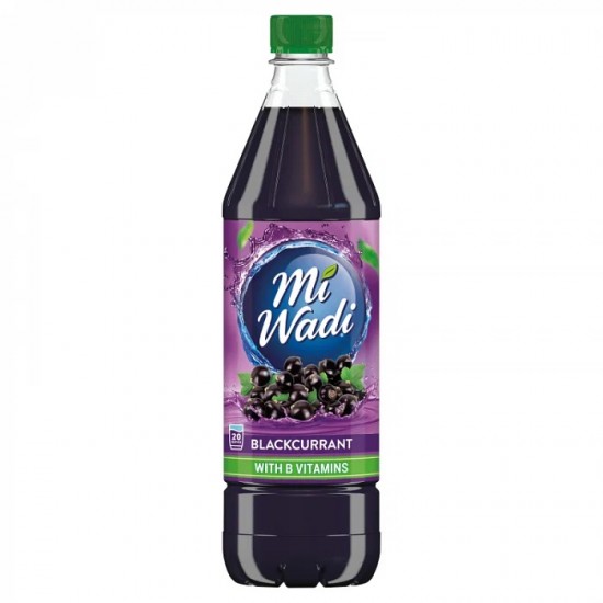 1 Litre Bottle of Mi-wadi Blackcurrant