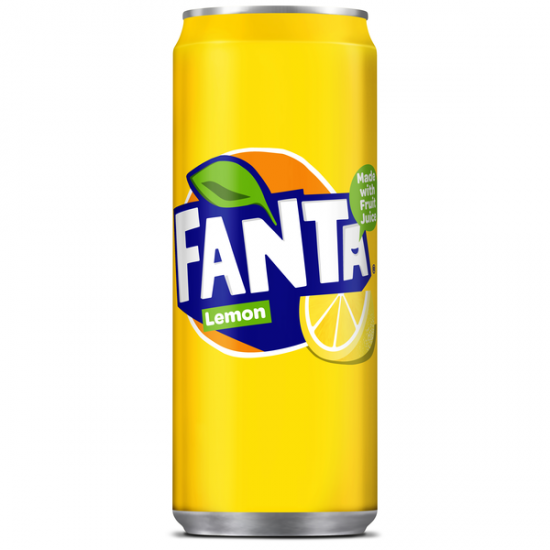 Fanta Lemon in a Metal Can