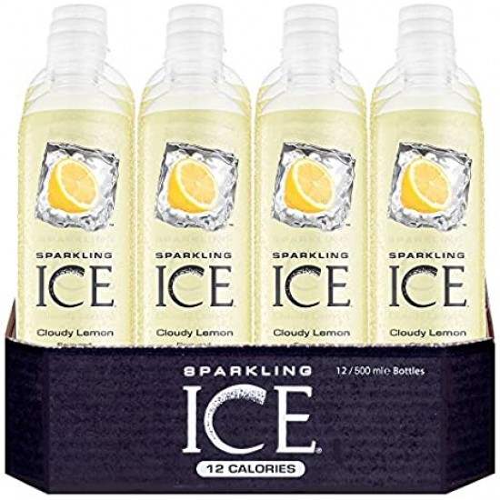 Sparkling Ice Water Cloudy Lemon 500ml X12