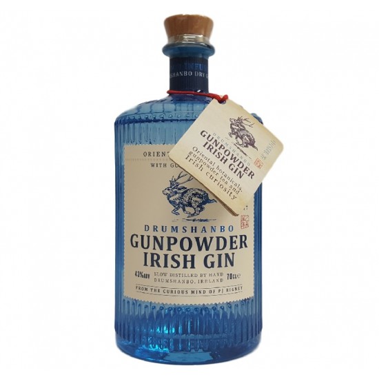 Blue Bottle of Gunpowder Gin