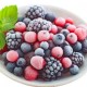 Frozen Forest Fruit Mix in a White Bowl