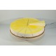 Lemon Cheesecake with One Slice being lifted 