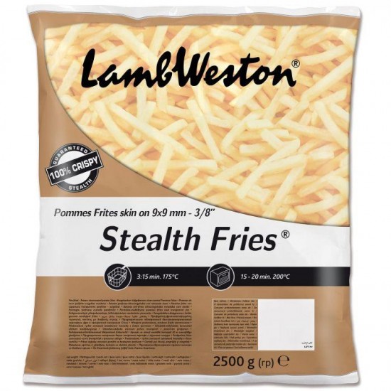 10kg Bag of Lamb Weston 9 X 9 Stealth Skin On Chip