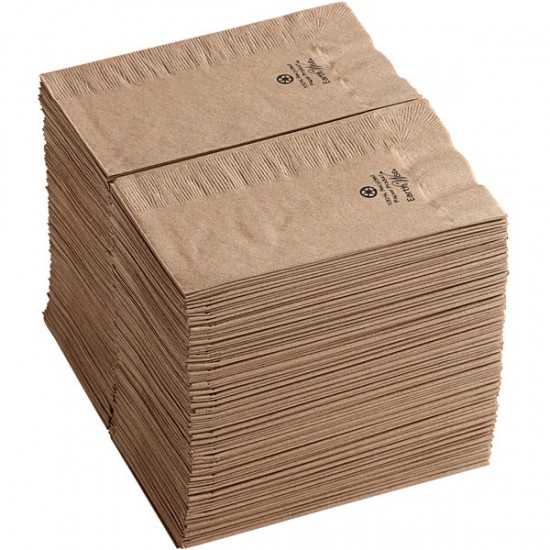 Brown Compostable Kraft Napkins 