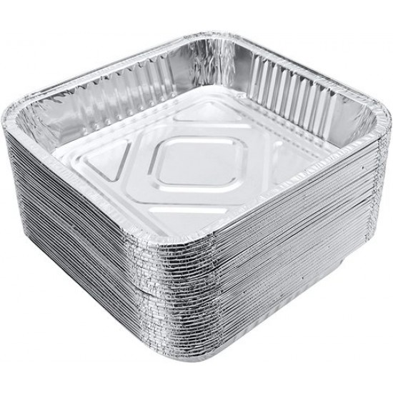 Silver Foil Container with Lid