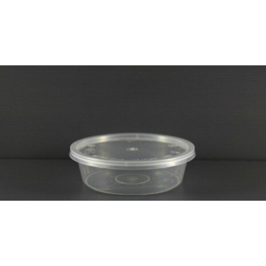 Clear Microwave Container 4oz + Lid 