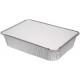 Foil Container & lid 9x6x2''