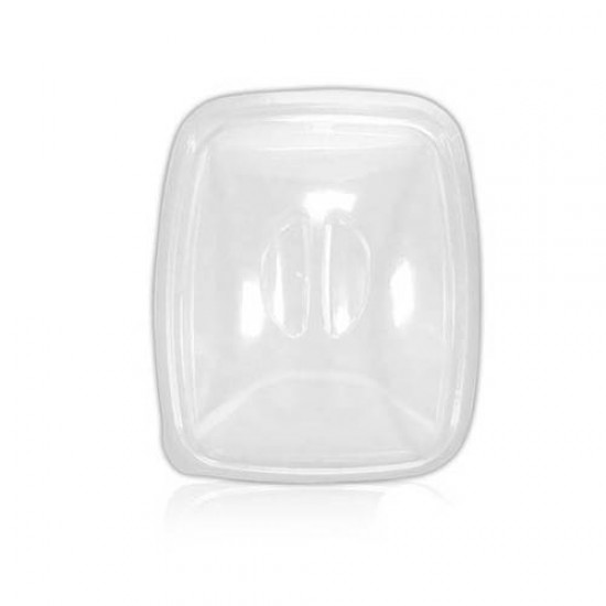 Clear Lid 500cc Black Container X 380