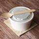 White 16oz Soup Container with Clear Lid 