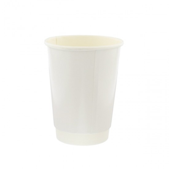 Matte White Double Wall Paper Cup 12oz 