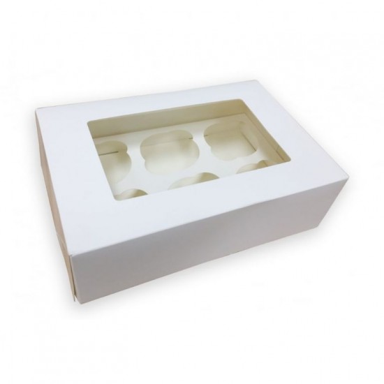 Cupcake Box White (6) X 25