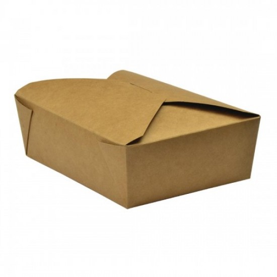 Fold Lid Brown Kraft No.8 Biobox 45oz 