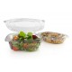 Sq Hinged Clear Salad Container 250cc X 50