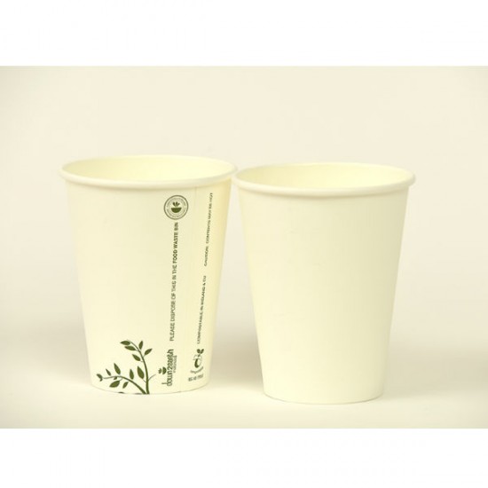 12oz Compostable Brown Coffee Cup - Robert McCabe Packaging