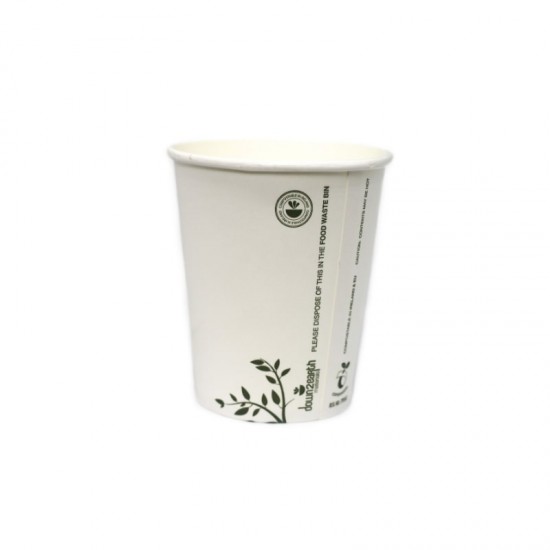 Compostable Doublewalled 8oz White Cup X 500