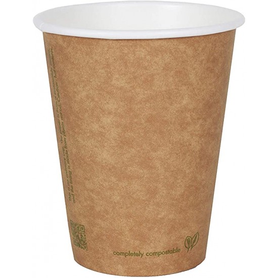 Brown Compostable Doublewalled 12oz Chestnut Cup 