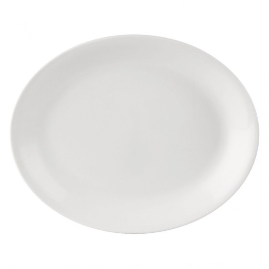 White Porcelain Oval Plate