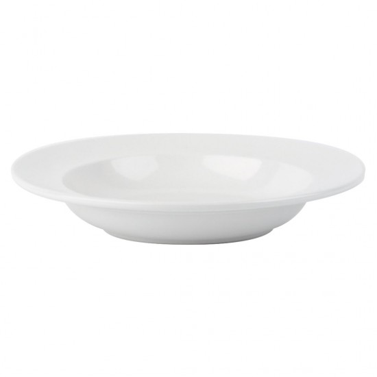 White Porcelain Soup Plate 