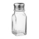 Glass Square Salt Shaker Stainless Steel Top