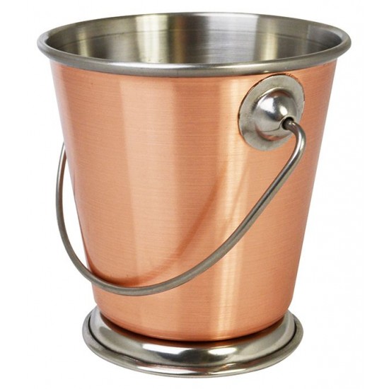 Mini Copper Presentation Bucket 9cm with Handle