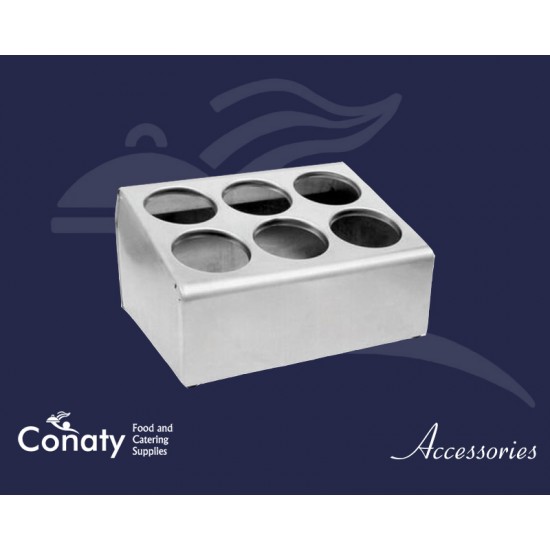 Cutlery Holder 6slot S/s