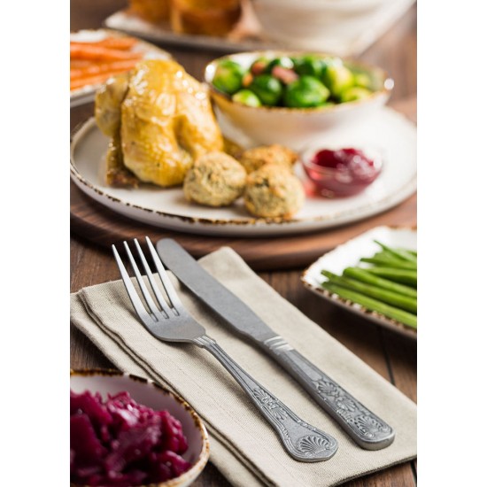 Stainless Steel Kings Soup Spoon X 12