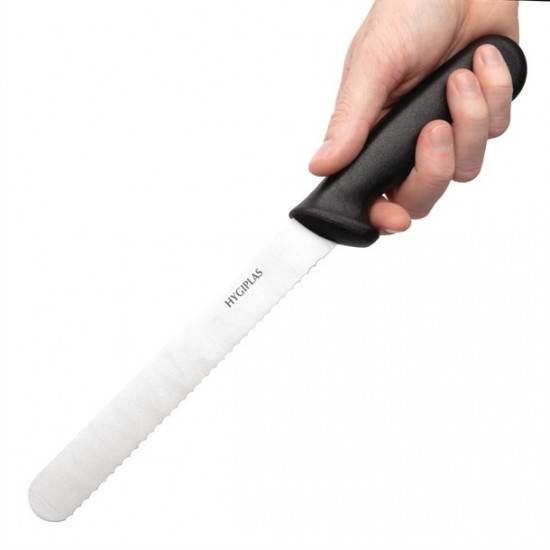 Hygiplas Bread Knife Black 8''