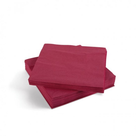 Tork Dinner Napkin 8 Fold Bordeaux Red X 1800